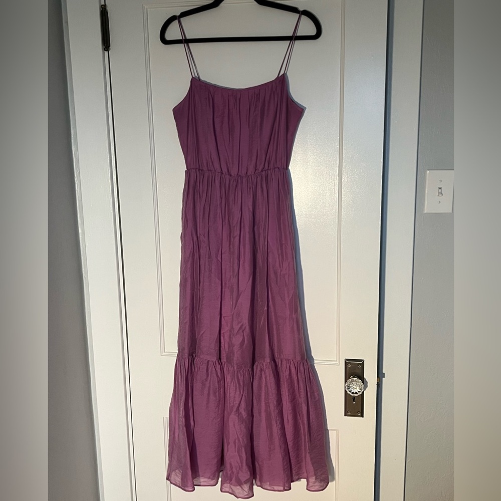 Abercrombie Low Back Tiered Maxi Dress